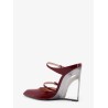 Wedge leather mule