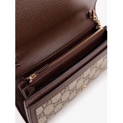 Blondie GG supreme fabric and leather shoulder bag