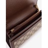Blondie GG supreme fabric and leather shoulder bag