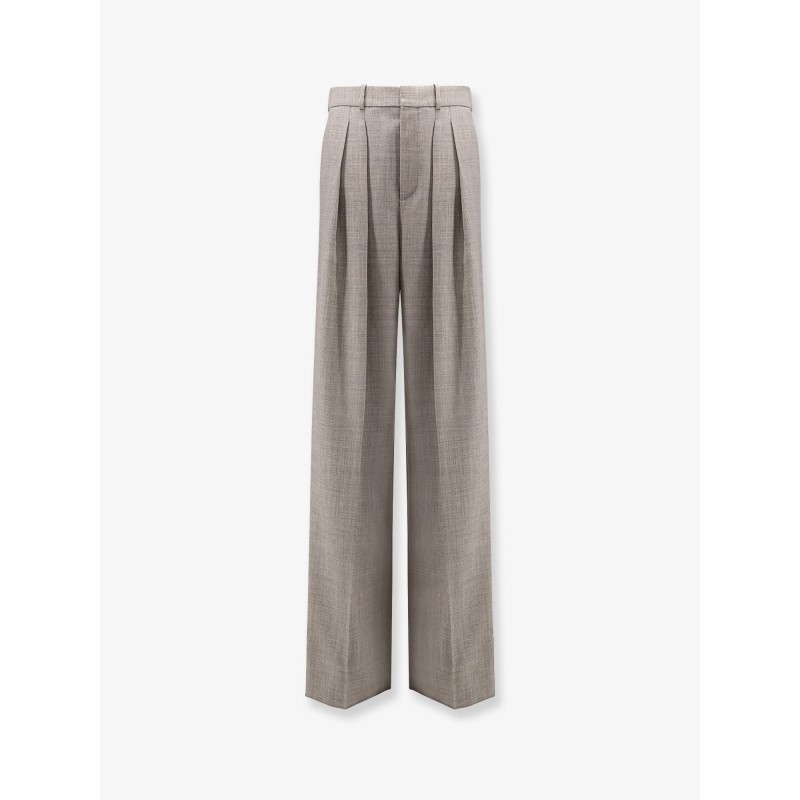Certified wool trousers with wide leg