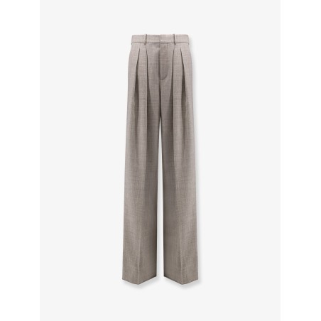 Certified wool trousers with wide leg
