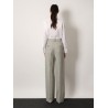 Certified wool trousers with wide leg