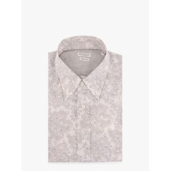 Cotton slim fit shirt with all-over print