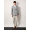 Cotton slim fit shirt with all-over print