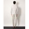Cotton slim fit shirt with all-over print