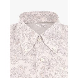 Cotton slim fit shirt with all-over print