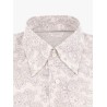 Cotton slim fit shirt with all-over print
