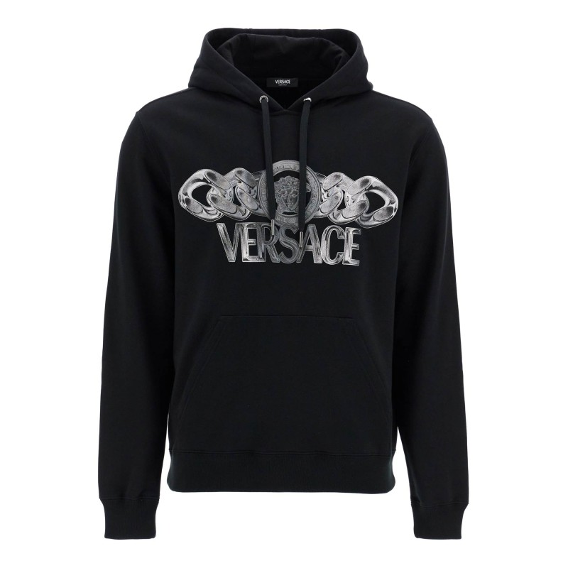 'hooded sweatshirt with medusa
