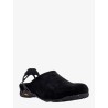 Suede sabot with vibram rubber sole