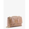 Kira matelassé leather shoulder bag with metal logo