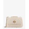 Kira matelassé leather shoulder bag with metal logo