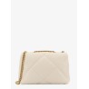 Kira matelassé leather shoulder bag with metal logo