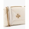 Kira matelassé leather shoulder bag with metal logo