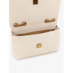 Kira matelassé leather shoulder bag with metal logo