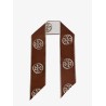 Medallion Logo Ribbon silk tie