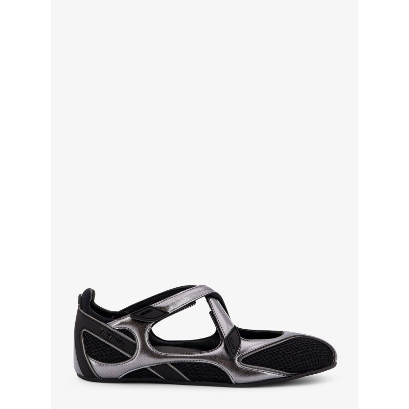 Floor 01 mesh and leather Ballerinas Flat
