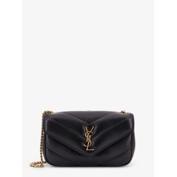 Loulou Mini leather shoulder bag with Chevron stitchings