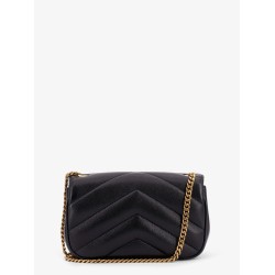 Loulou Mini leather shoulder bag with Chevron stitchings