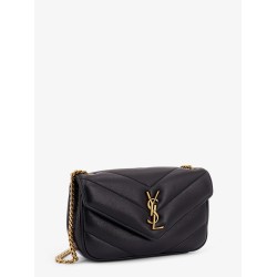 Loulou Mini leather shoulder bag with Chevron stitchings