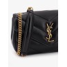 Loulou Mini leather shoulder bag with Chevron stitchings