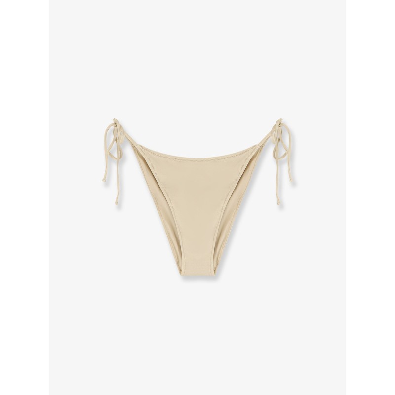 Virgo Shiny Bikini Slip with Logo detail