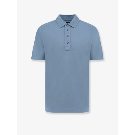 L-Perry cotton and silk polo shirt