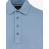 L-Perry cotton and silk polo shirt