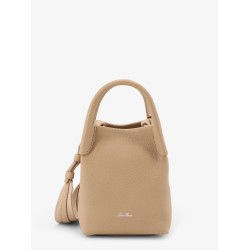 Micro Bale leather bucket bag