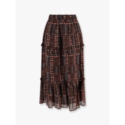 Diya biologic cotton skirt with all-over print