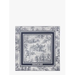 Cashmere foulard with toile de jouy scotland motif