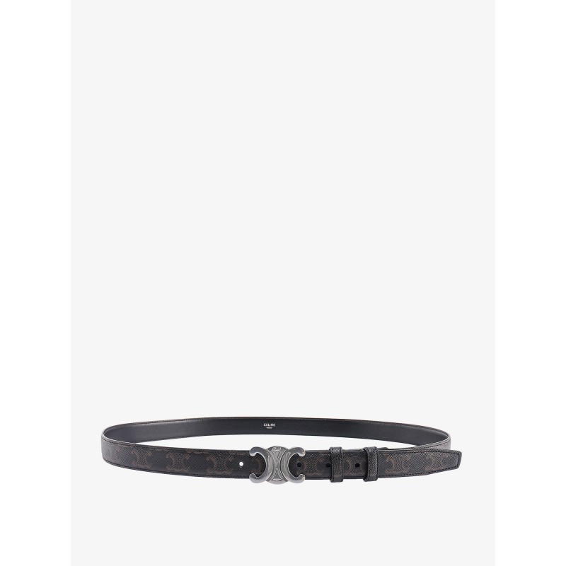 Saffiano leather belt