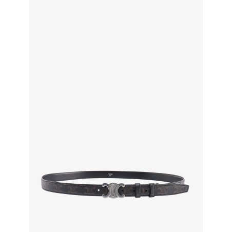 Saffiano leather belt