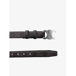 Saffiano leather belt