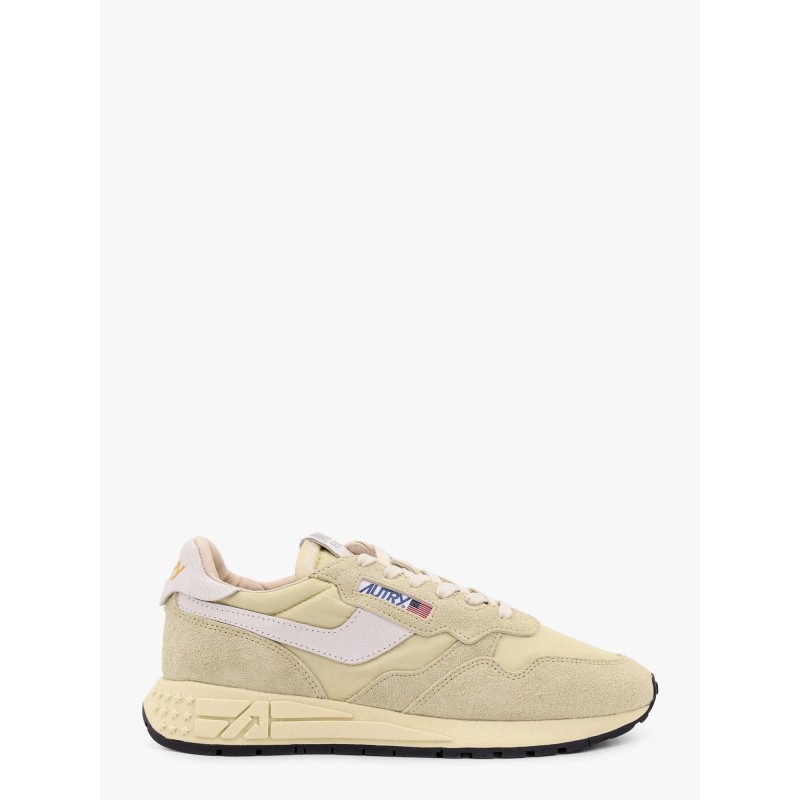 Reelwind low leather and nylon sneakers