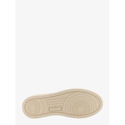 Leather sneakers with laminated profiles