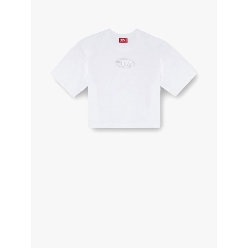 Cotton t-shirt with frontal oval-d logo