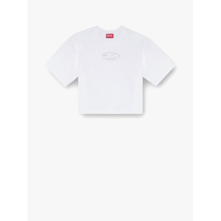 Cotton t-shirt with frontal oval-d logo
