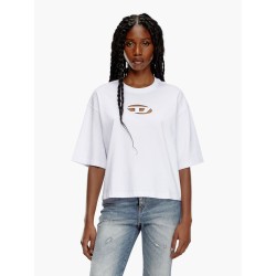 Cotton t-shirt with frontal oval-d logo