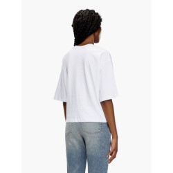 Cotton t-shirt with frontal oval-d logo