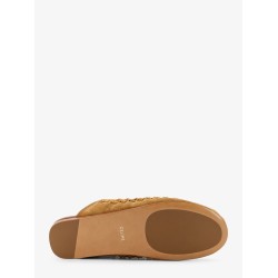 Triomphe Mule 05 suede and leather sandals