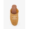 Triomphe Mule 05 suede and leather sandals