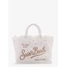 Vanity canvas handbag with rhinestones