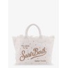 Vanity canvas handbag with rhinestones