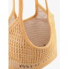 Viscose Ivy shoulder bag with rafia effect