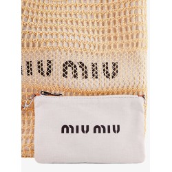 Viscose Ivy shoulder bag with rafia effect