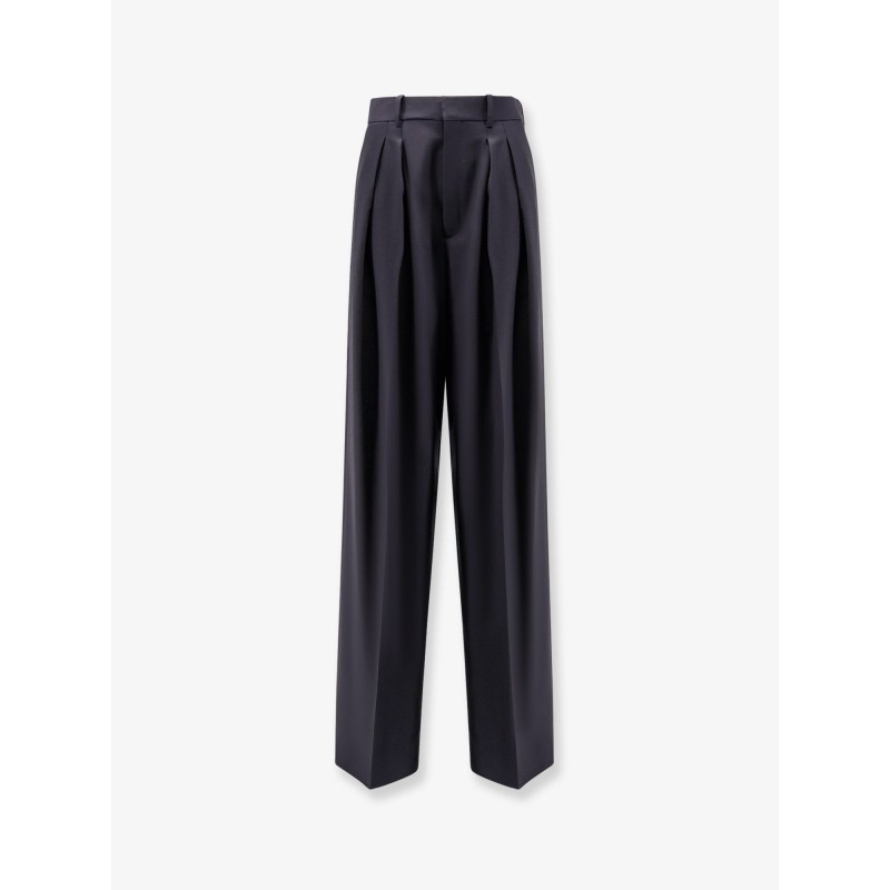 Certified wool trousers with wide leg