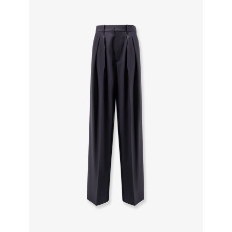 Certified wool trousers with wide leg