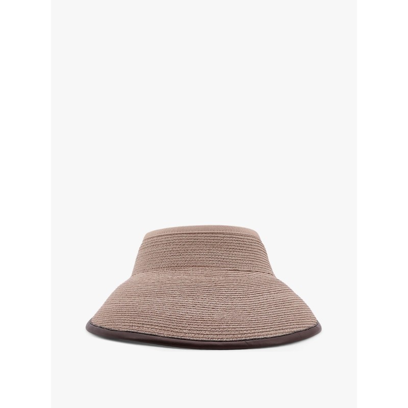 Techno hemp and cotton visor with Monili detail