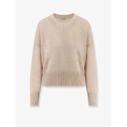 Paper yarn and mohair sweater with lurex effect