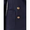 Cotton blazer with iconic gucci crest buttons